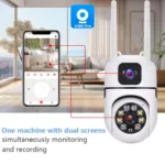 Dual Lens 2K 4MP Wireless PTZ Security Camera,2K 4MP - Image 3