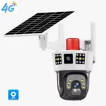 V380 4G Solar Security Camera – Dual Lens, 4MP HD, IP66 Waterproof,V380 4G Solar Security Camera