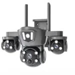 V380 Pro Solar-Powered Wireless PTZ Security Camera – Triple Lens Outdoor CCTV | Best Solar Camera Price in Pakistan - Image 3